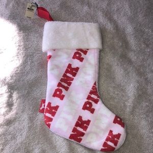 Pink brand Christmas stocking